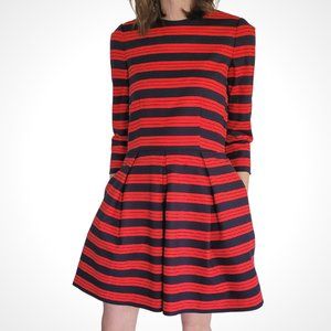 GAP Women's Red & Navy Striped Dress